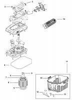 Stanley SFMCV002B Type H1 Wet Dry Vacuum Spare Parts